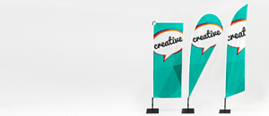 Beachflags bedrucken – schnell & günstig | Digitaldruck-Fabrik Beachflag